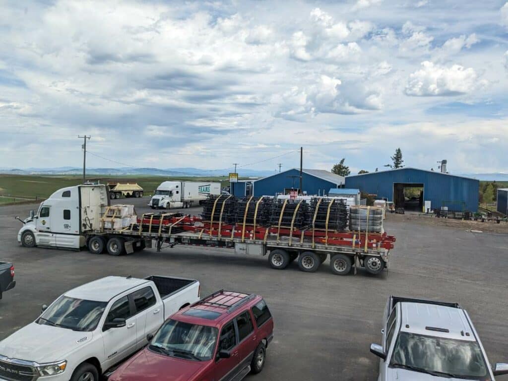unassembled, harrow cart, shipment, Canada, hillco, case, case ih
